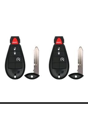 Key Fob Replacement RAM 1500 2500 3500 2014 FCC GQ4-53T 2-Pack Keyless Entry